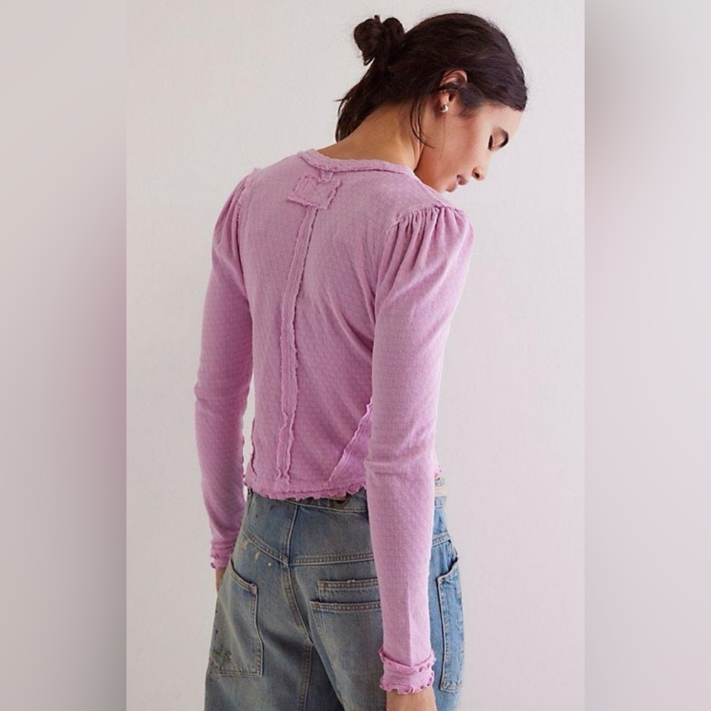 We The Free Pink Cardigan Sweater - Picture 2 of 5